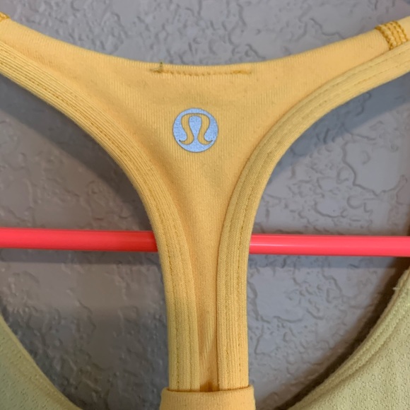 Yellow Lululemon *reflective top - Picture 3 of 4